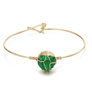 Handmade Canadian Wire-Wrapped Druzy Bracelet